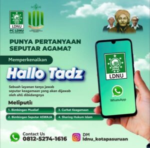 LDNU Kota Pasuruan : Hallo Tadz Solusi Ruang Tanya Jawab Agam Islam